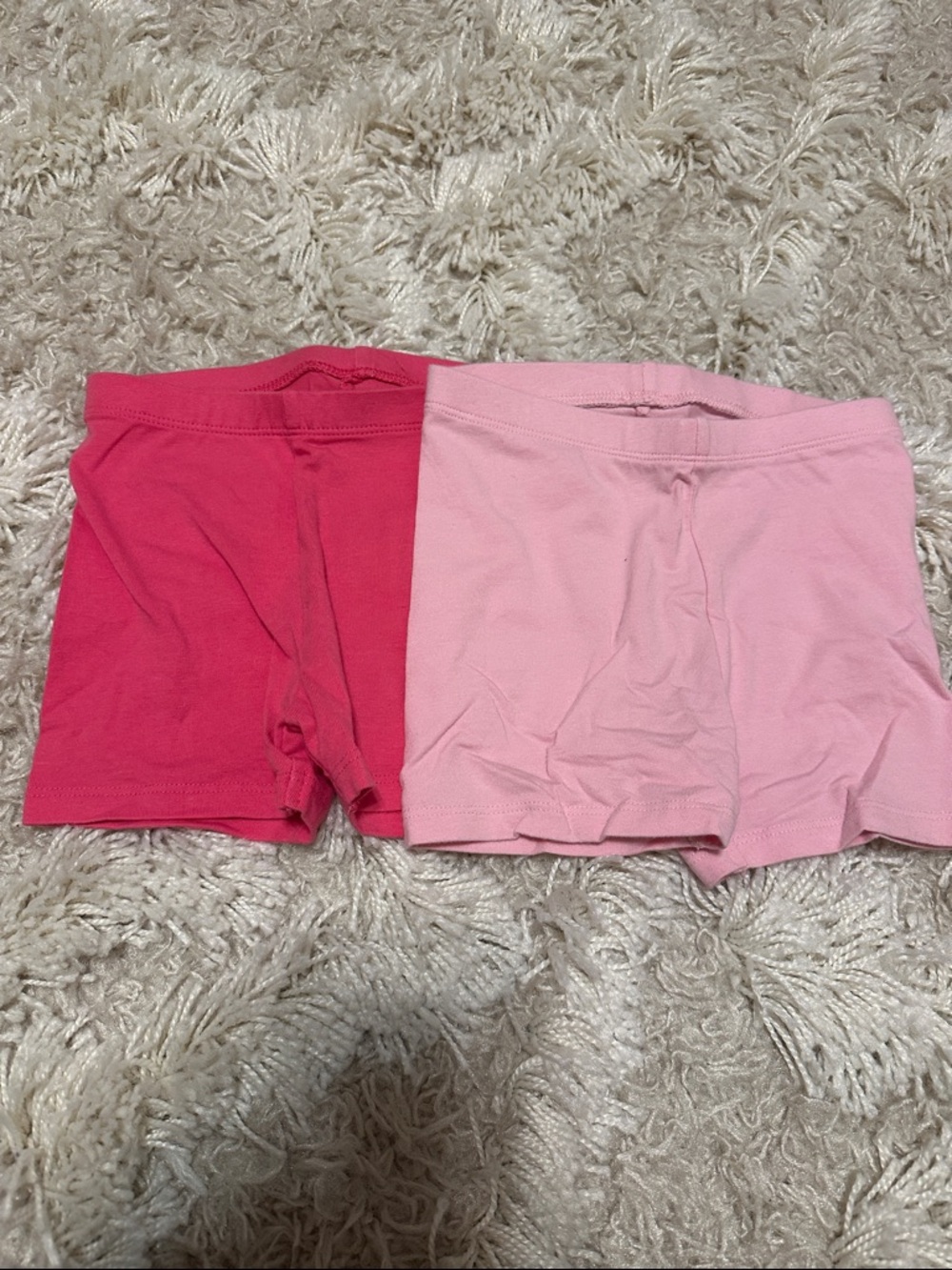 Cat & Jack Girls' Pink & Light Pink cartwheel Bike Shorts Two-Pack